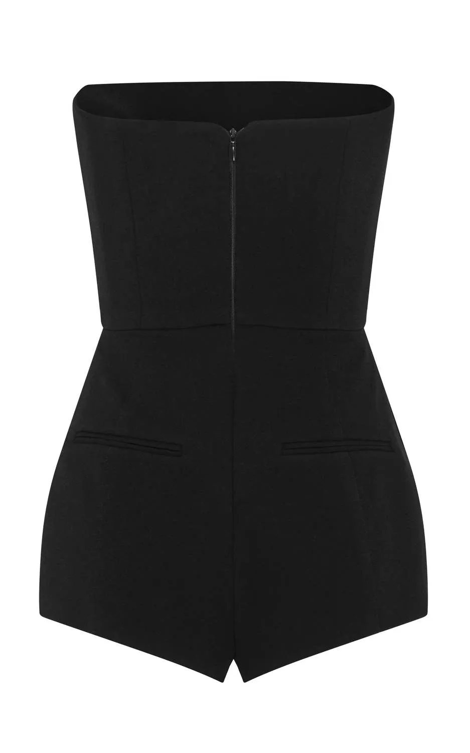 Alex Perry - Brin Stretch Crepe Strapless Playsuit