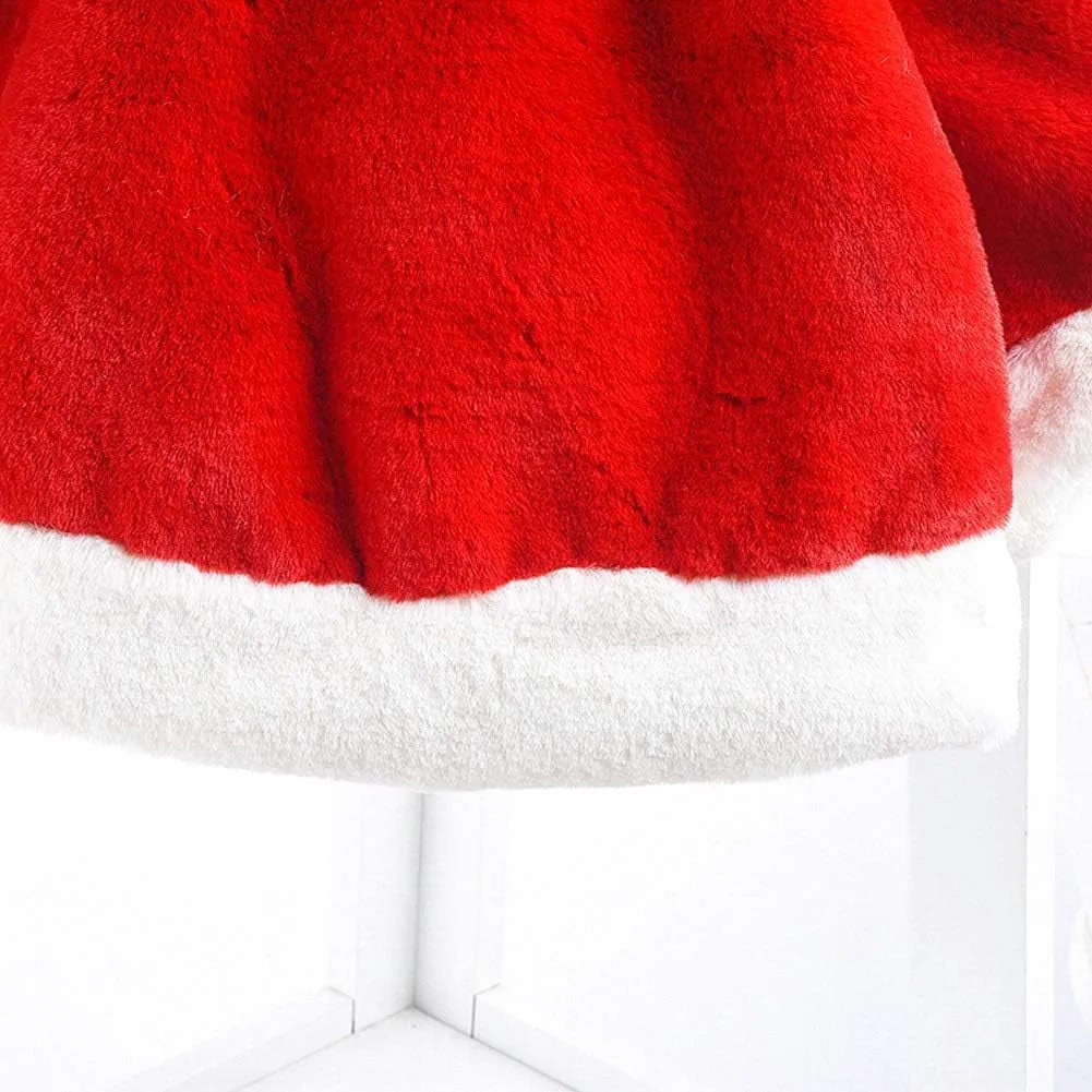 Baby Girls Winter Fur Cape Coat Thick Jacket Cute Pom Pom Warm Outerwears
