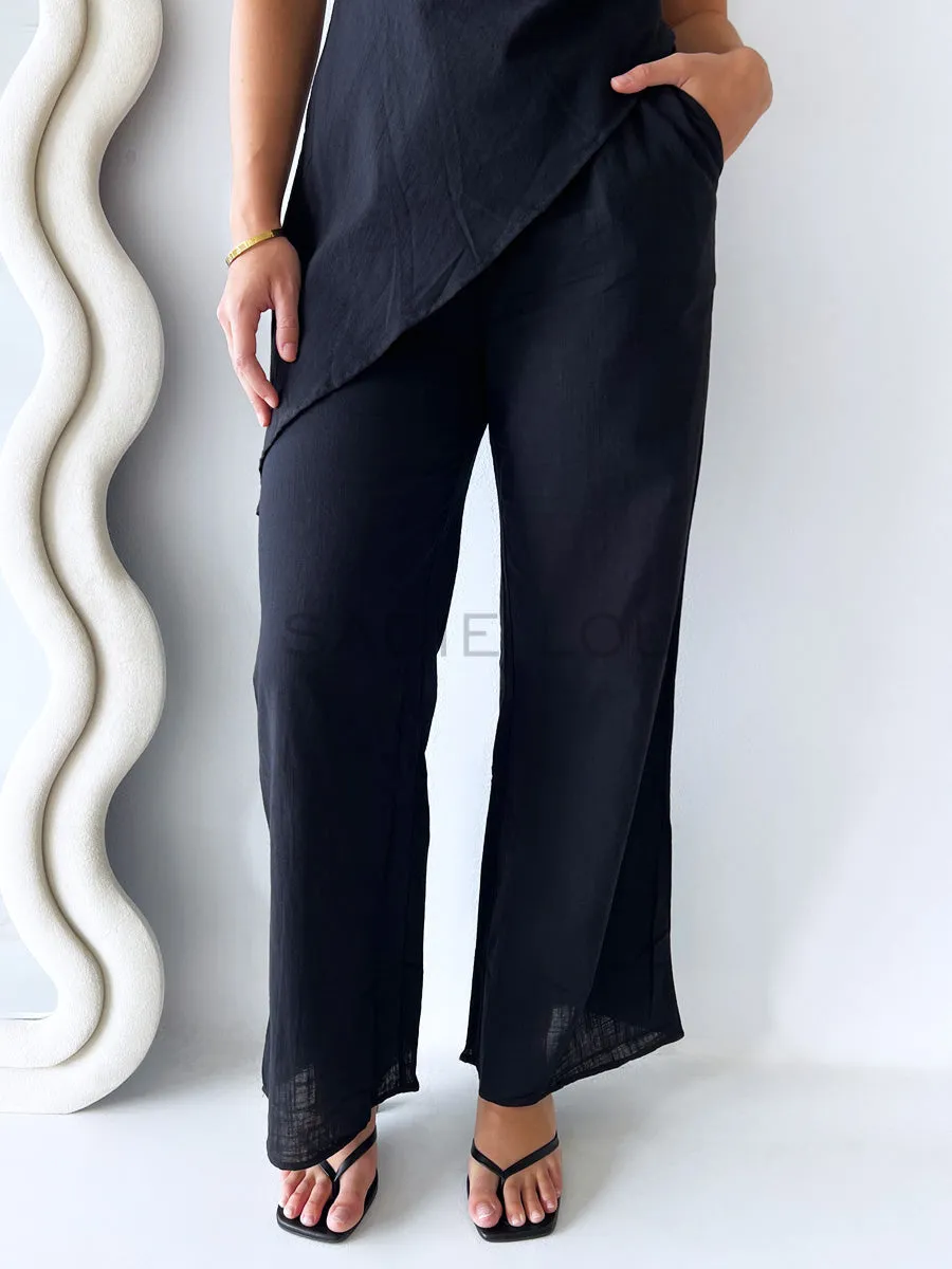 By Frankie / Sienna Pant Set - Black