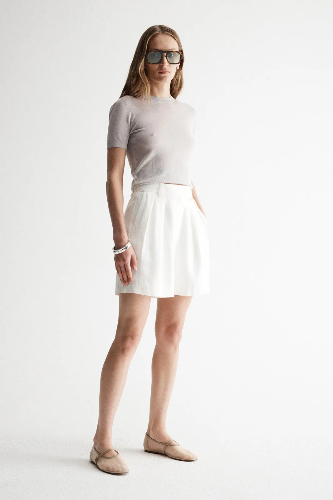 Elka Collective 'Sandy Knit Tee' - Stone