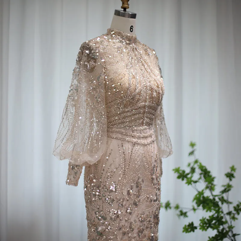 Luxury Long Sleeves Mermaid Evening Dresses SS423A
