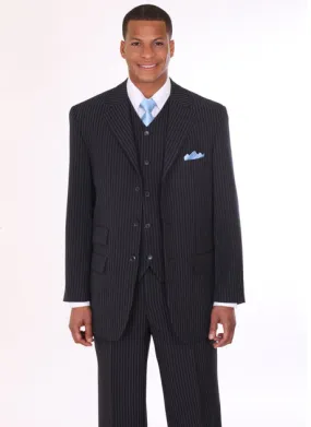 Milano Moda 802V-NA Mens Suit