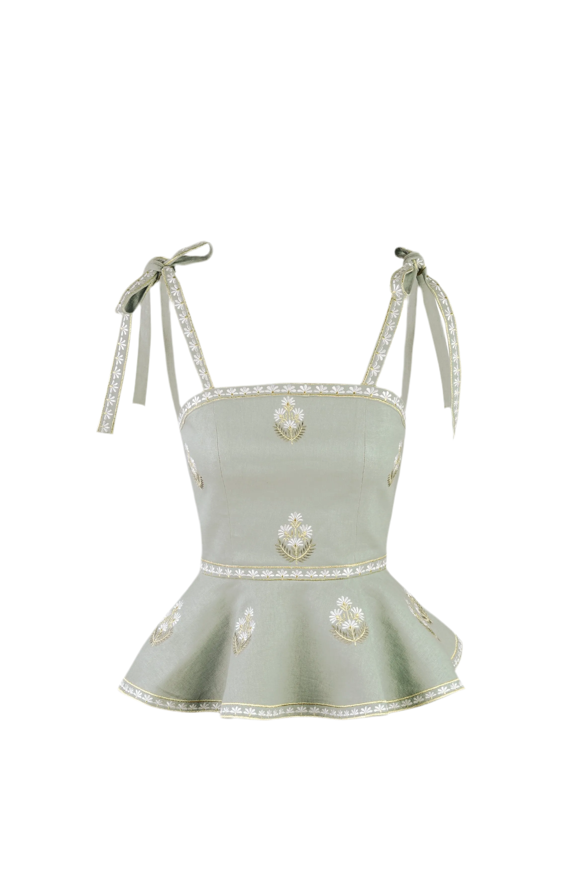 Mina Top - Mint & Ivory by RosewaterHouse