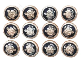 Navy Blue Golden Royal Acrylic Coat Buttons