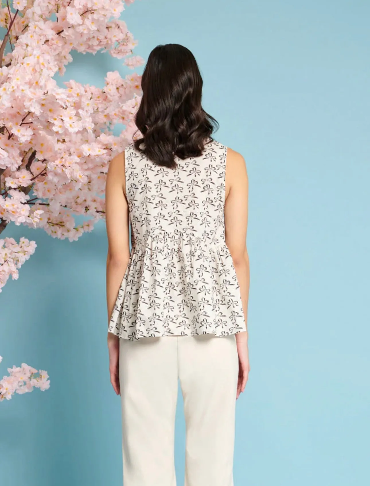 Ribbons Bow Blouse