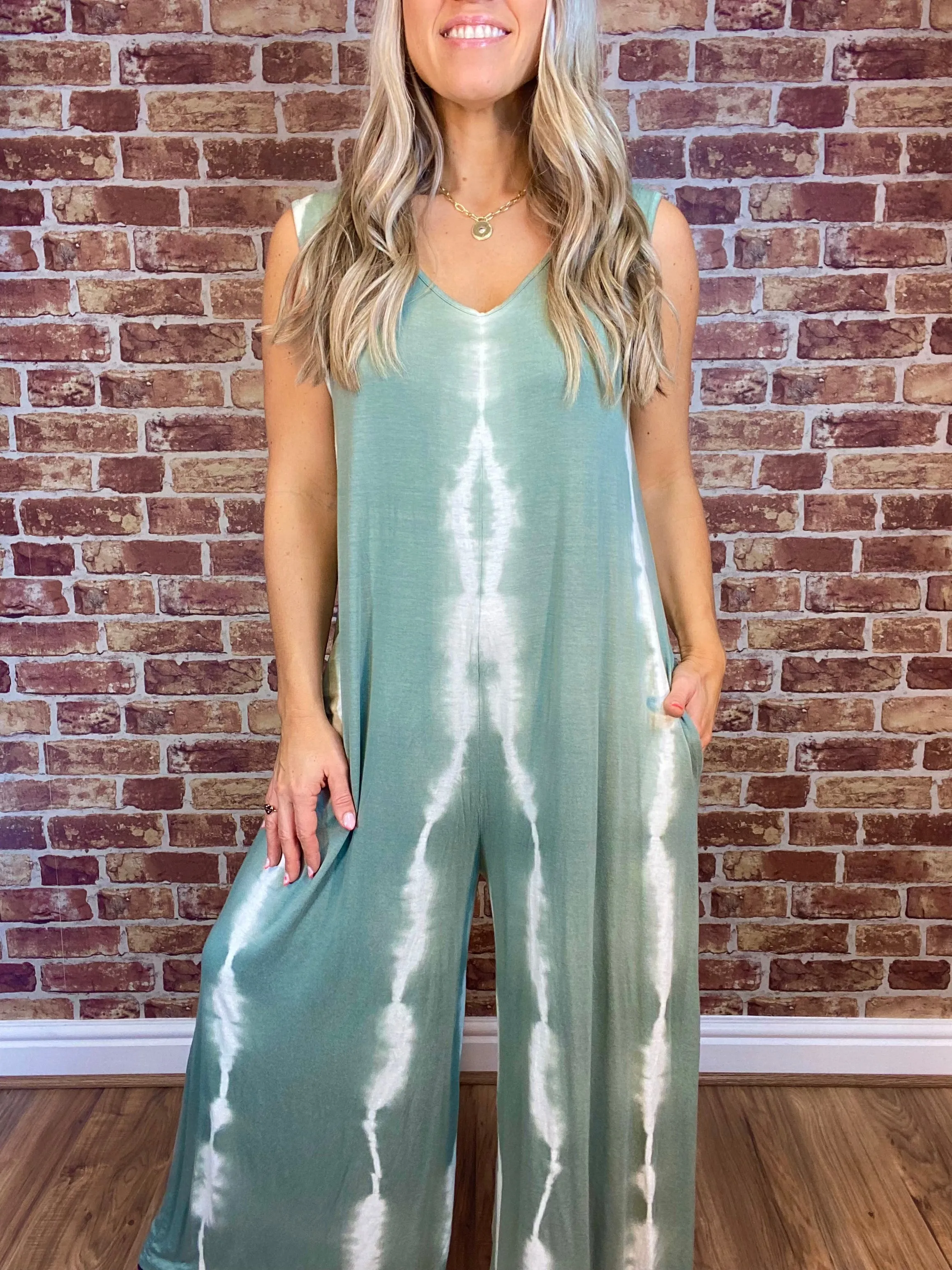 Tie Dye Slinky Jumpsuit