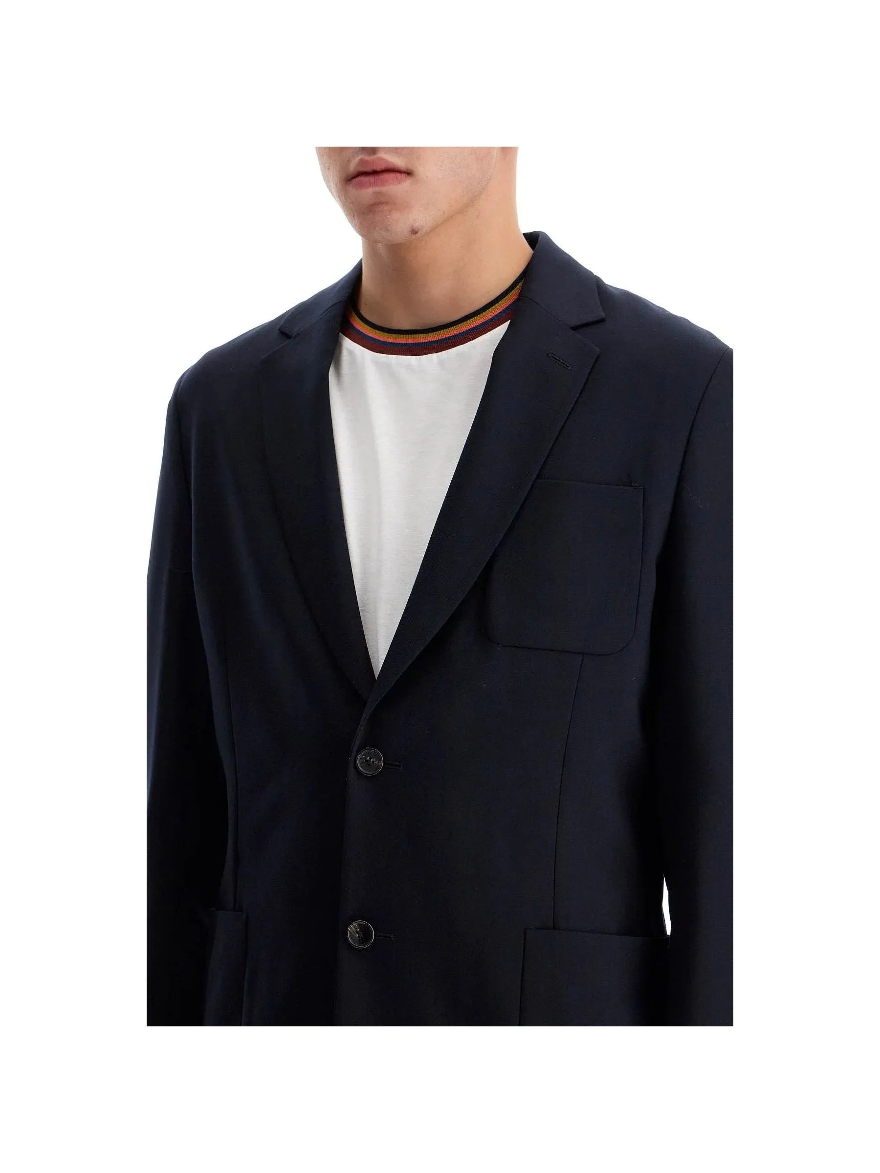 Wrinkle-Resistant Wool Blazer