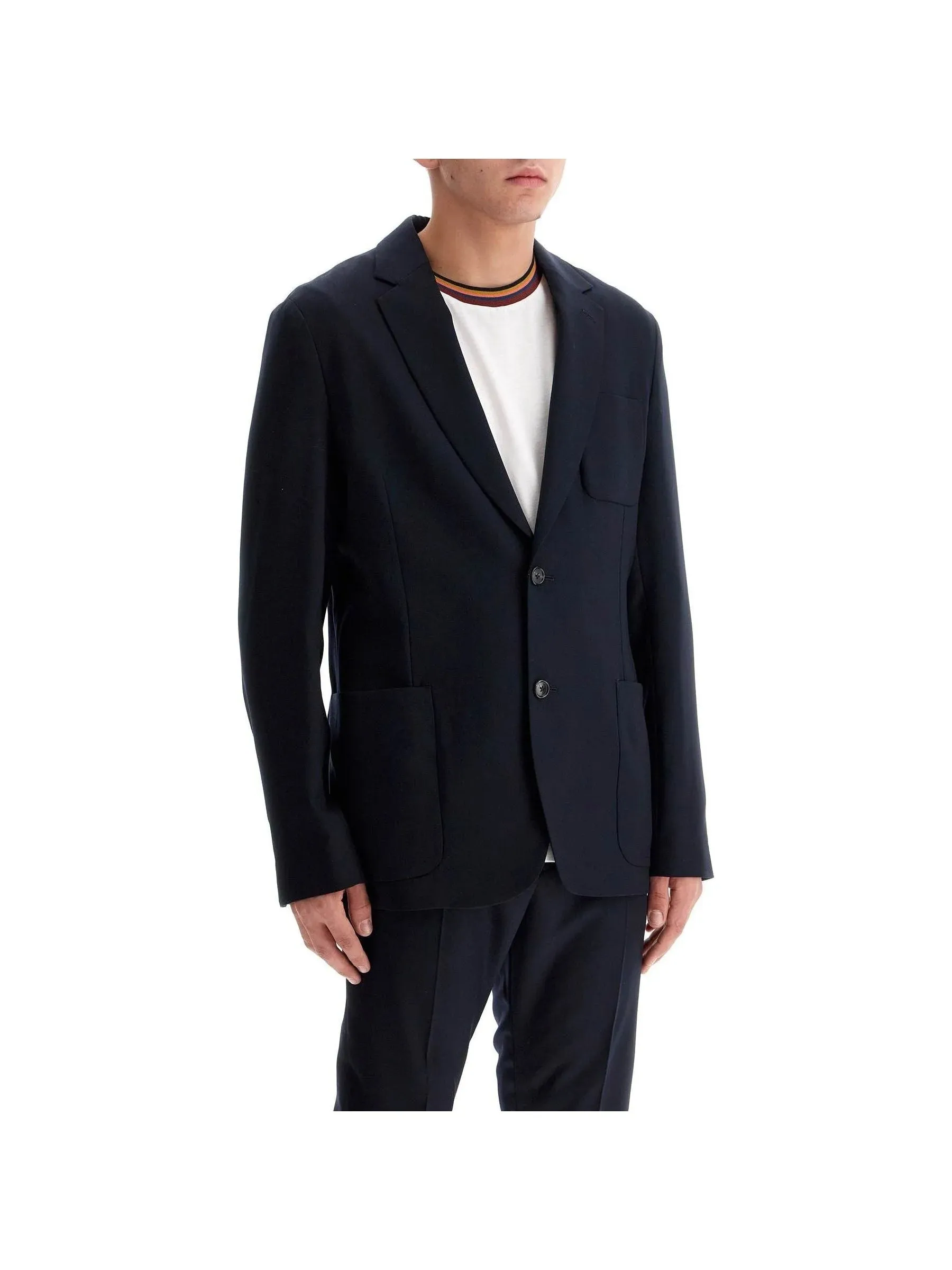 Wrinkle-Resistant Wool Blazer